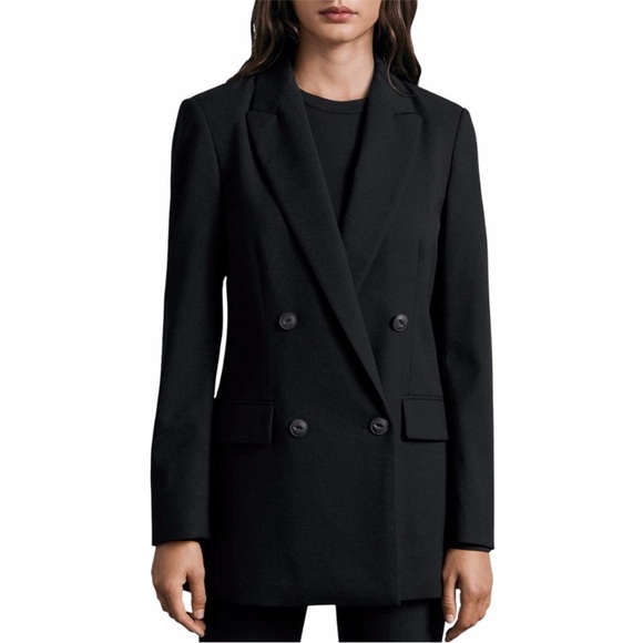 NEW Rag & Bone Icons Andie Twill Blazer Black 2 - Picture 1 of 17